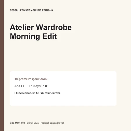 Atelier Wardrobe Morning Edit ürün ön izlemesi