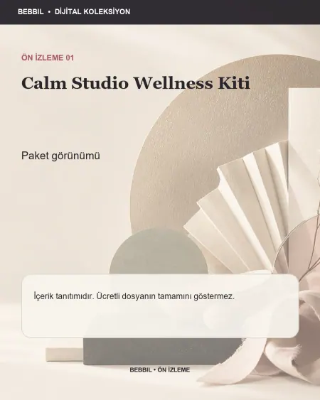 Calm Studio Wellness Kiti ürün ön izlemesi