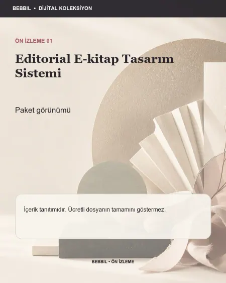 Editorial E-kitap Tasarım Sistemi ürün ön izlemesi