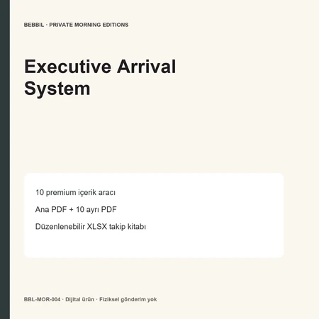 Executive Arrival System ürün ön izlemesi