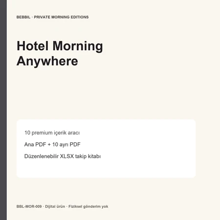 Hotel Morning Anywhere ürün ön izlemesi