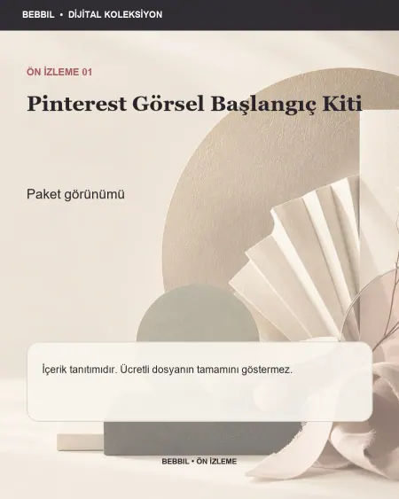 Pinterest Görsel Başlangıç Kiti ürün ön izlemesi