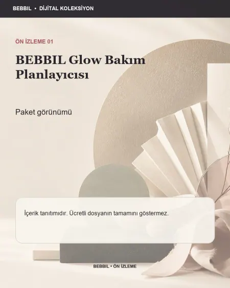 BEBBIL Glow Bakım Planlayıcısı ürün ön izlemesi