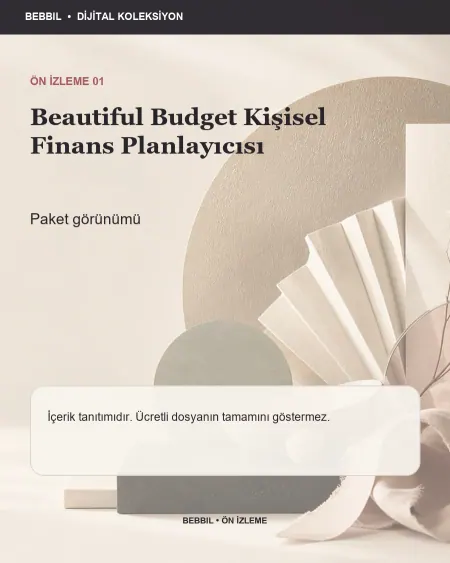 Beautiful Budget Kişisel Finans Planlayıcısı ürün ön izlemesi
