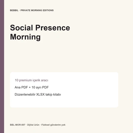 Social Presence Morning ürün ön izlemesi
