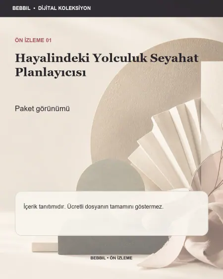Hayalindeki Yolculuk Seyahat Planlayıcısı ürün ön izlemesi